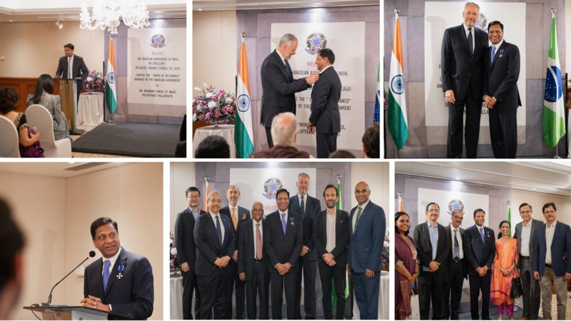 Mr. Apparao Mallavarapu was awarded the Order of Rio Branco